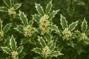 Vonokvětka různolistá (Osmanthus heterophyllus) VARIEGATUS
