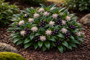 Masoplodka nízká (Sarcococca humilis) PURPLE GEM